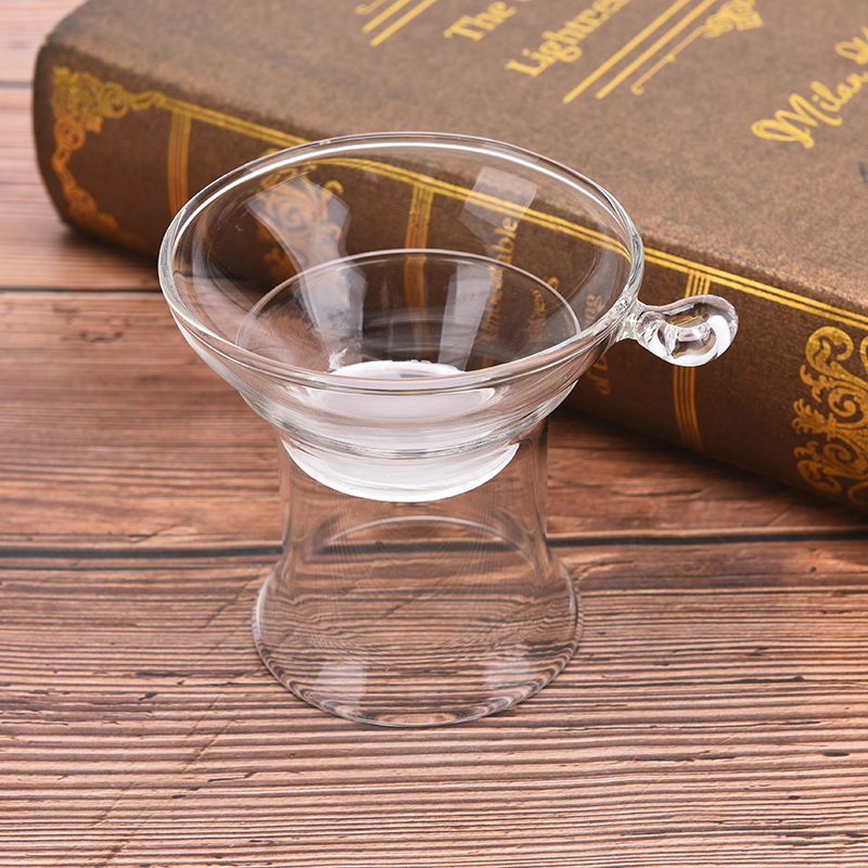 1X Glass Tea Strainer With Handle for Loose Leaf Tea Infuser Tea Filter Colander