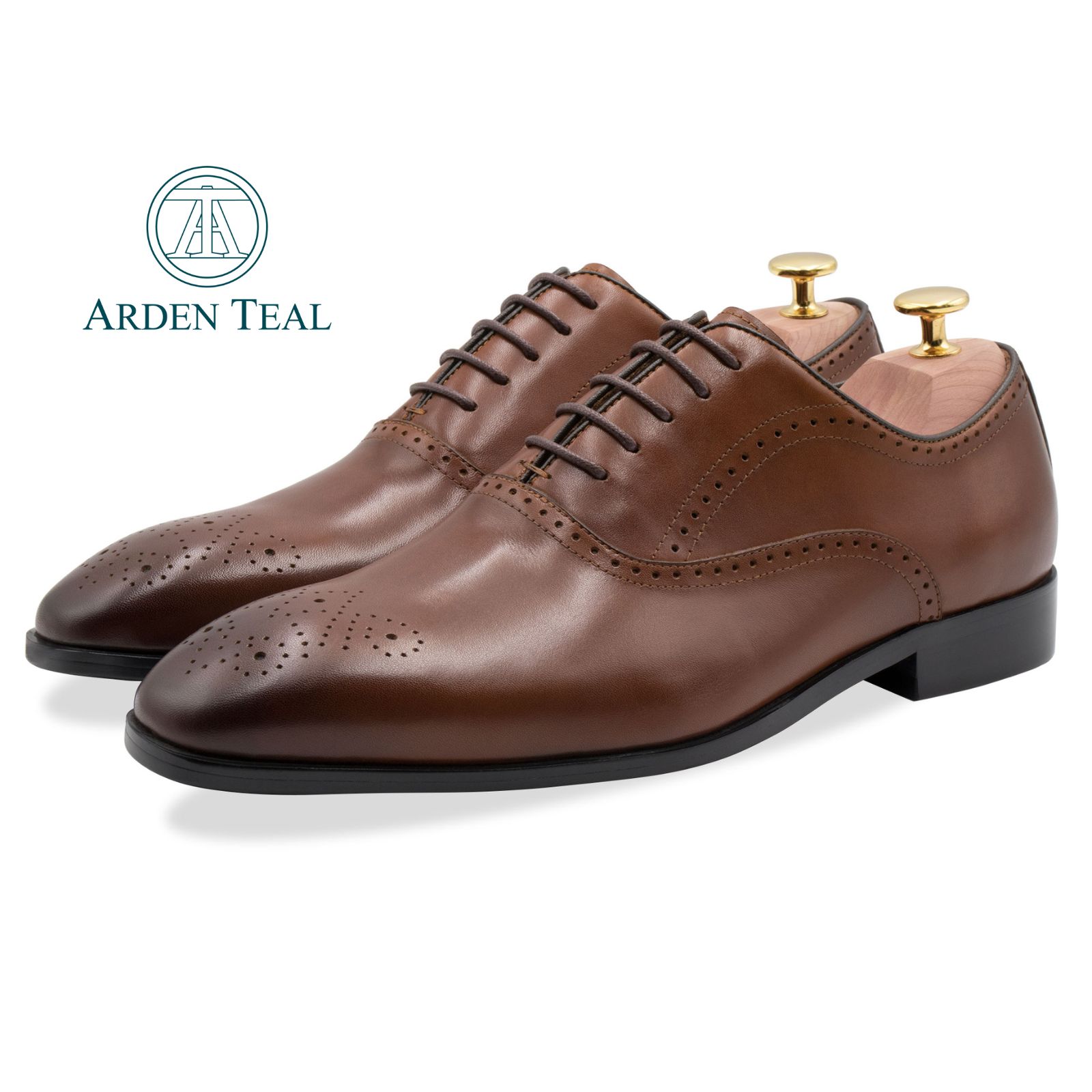 ARDEN TEAL - MENDOZA MEDALLION WALNUT OXFORD ARDEN TEAL Mendoza Medallion Walnut Oxford | Shopee Singapore main image 3