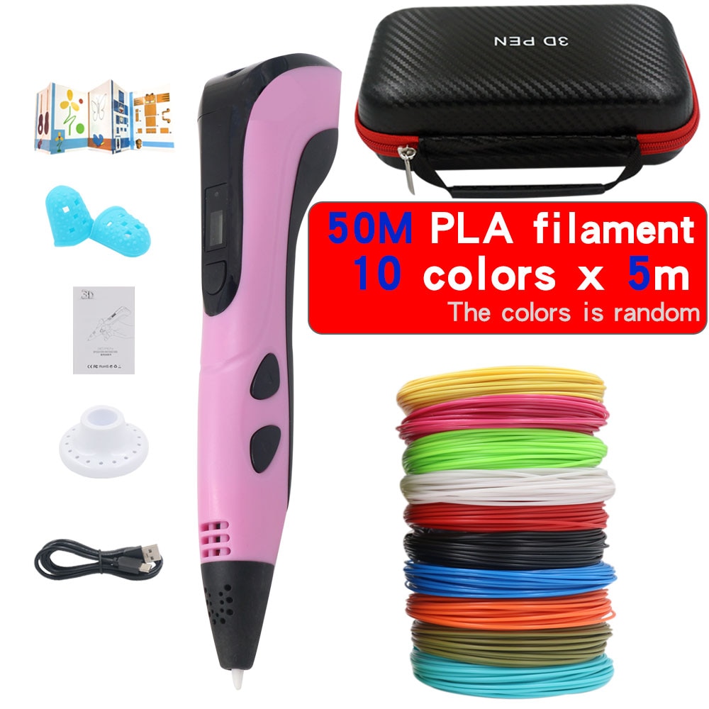 3D Pen Professional Set Sango PLA/ABS Filament 3d Printer Pen with OLED  Screen USB Accessories Birthday Christmas Gift for Kids