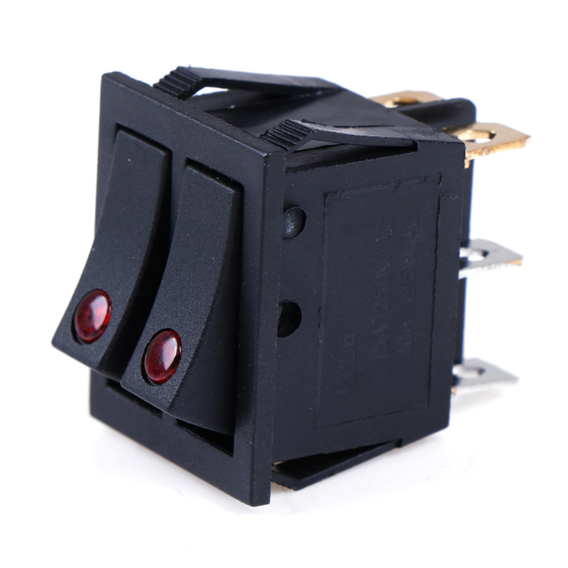 Switch Slit Eye 1PCS Rocker switch belt cat-eye switch two gang switch double switch A ...