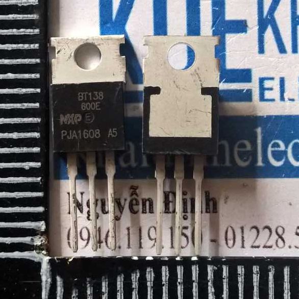 10 con BT138-600E BT138 600E TO-220 12A 600V TRIAC thyristor 2 chiều kde1495
