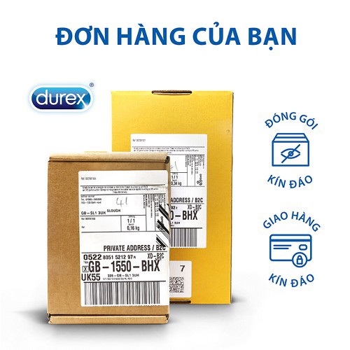(Combo 4 hộp) Bao cao su Durex Performa, fetherlite, pleasuremax, kingtex - 48 cái