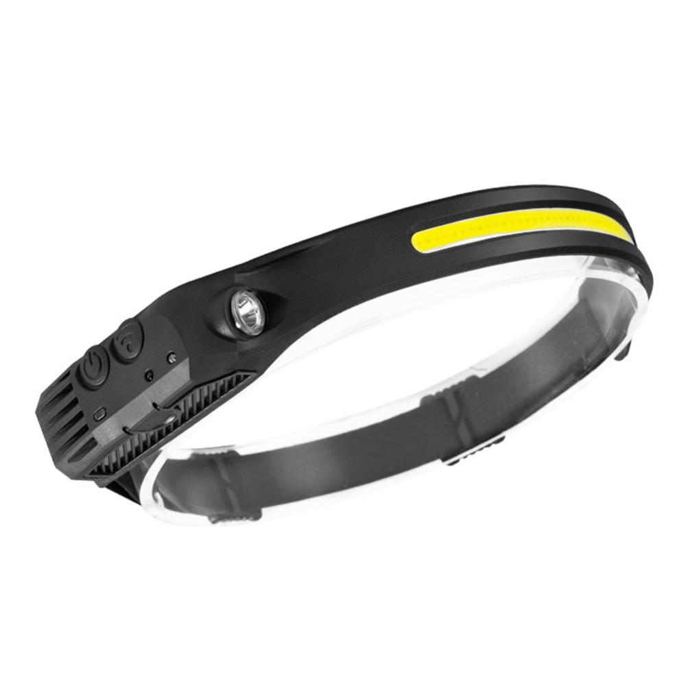 Type C Charging Head Flashlight 330LM Headlight Gesture Control Camping Searchlight LED Camping Lamp for Outdoor Camping