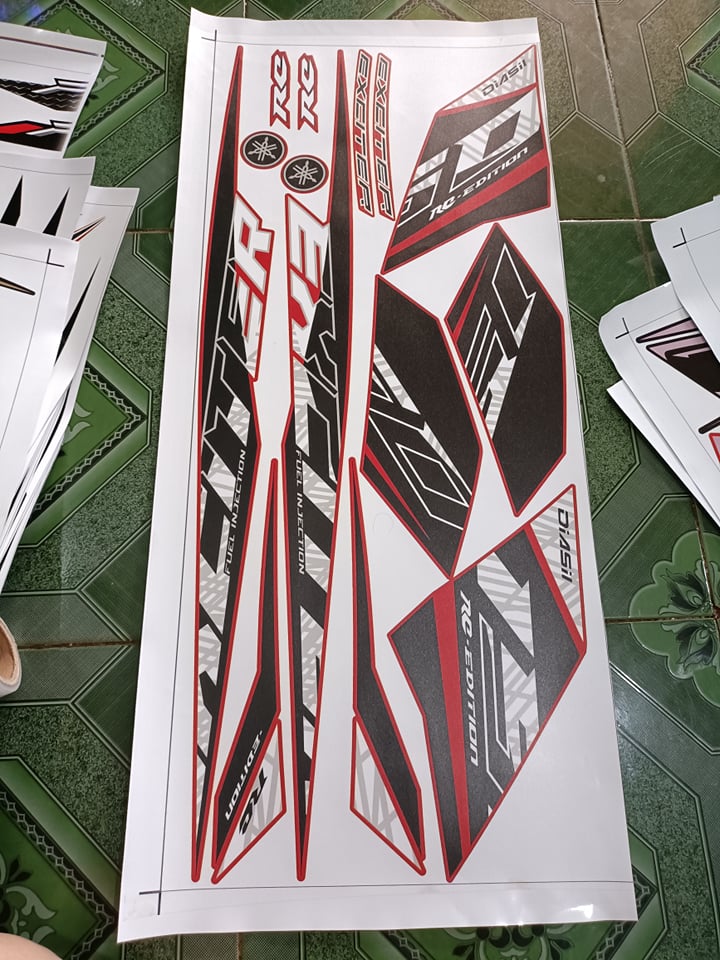 tem rời ex 150 2020 xe đỏ