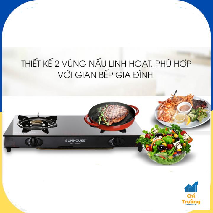 [BẾP GAS ĐÔI] Sunhouse SHB 201MT