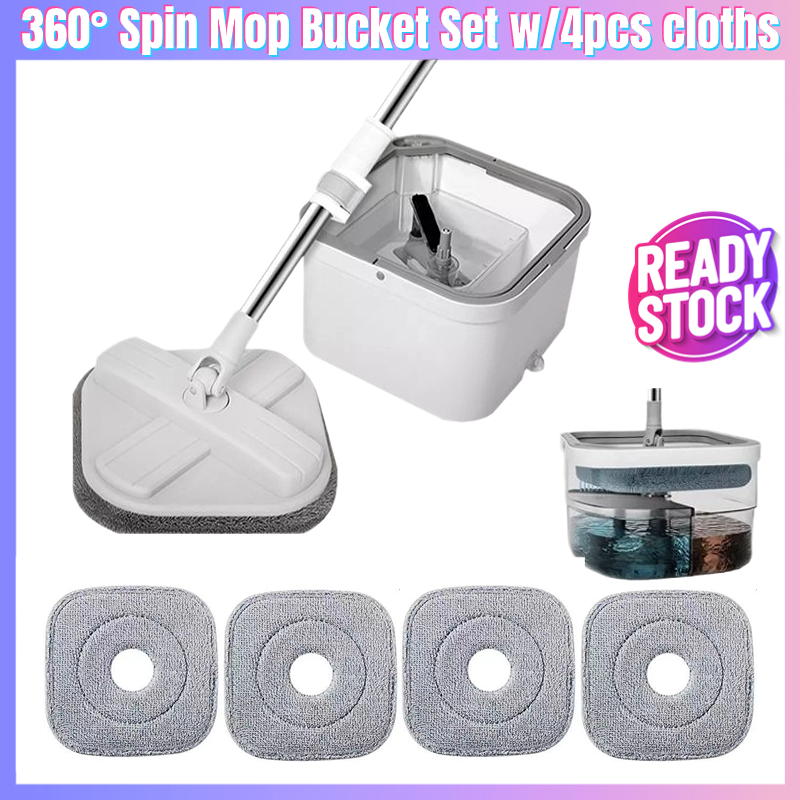Machine Washable Mop Pads Simpli-Magic Spin Mop & Bucket System ...