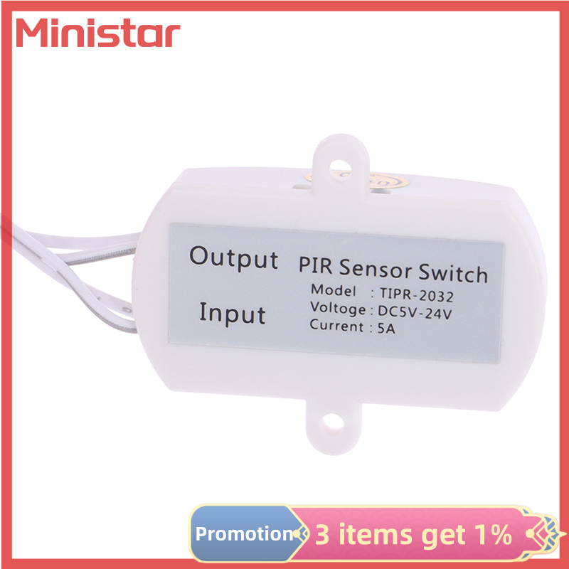 Ministar USB PIR Motion Sensor Switch Body Infrared Intelligent Sensing Detector Switch