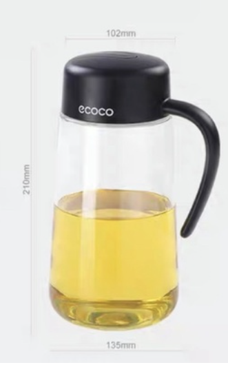 Bình đựng dầu ăn, nước mắm ECOCO có nắp mở tự động cao cấp