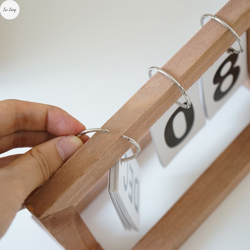 Lịch để bàn 2022 - Lịch gỗ mini để bàn Decor trang trí TRE LÀNG.