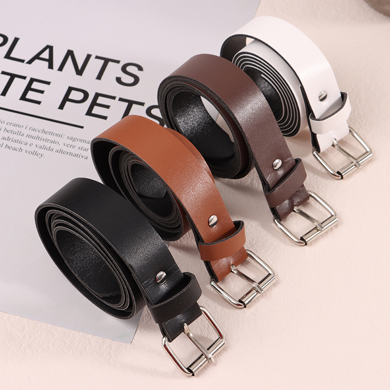 【Discount】 1Pc 100CM Leather Belt Waist Belts Metal Buckle