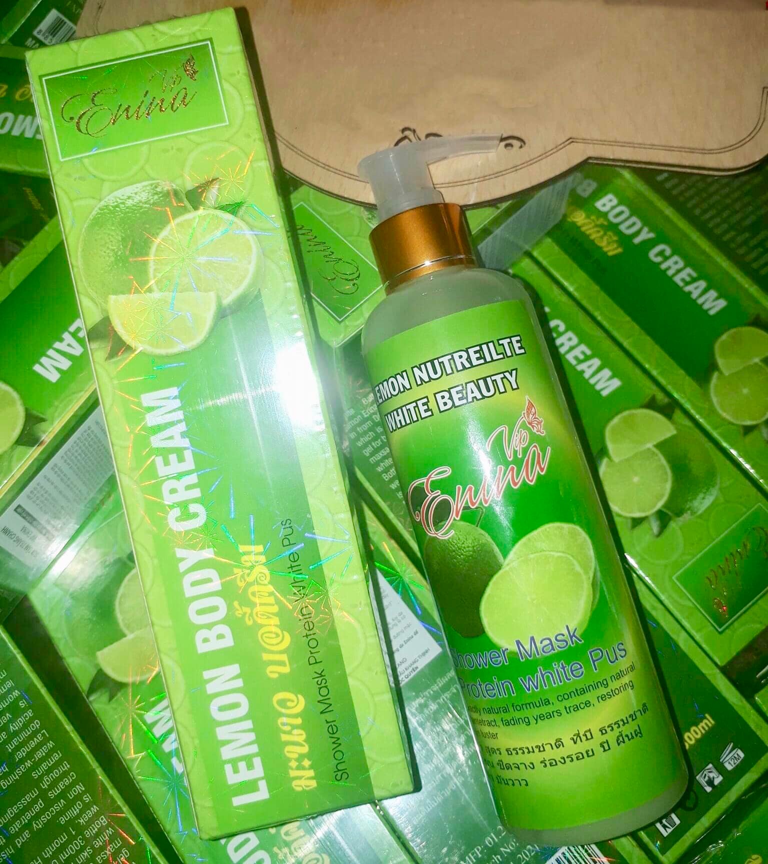Sữa tắm kích trắng chanh erina lemon body cream thái lan 300ml
