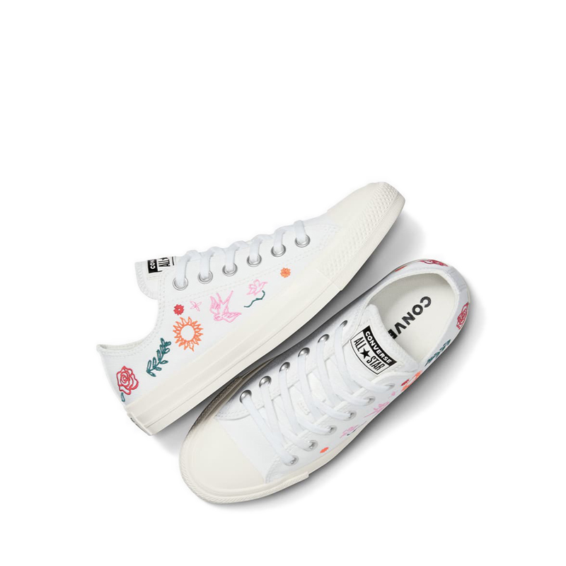 Converse CTAS Women's Sneakers - White/Dragon Scale/Red