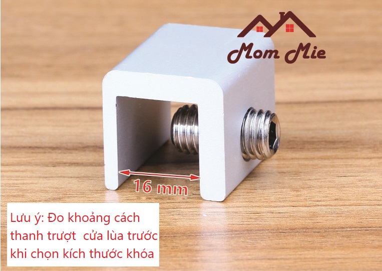 [HCM]Chốt khóa chặn cửa lùa cửa kéo chìa vàng - I014