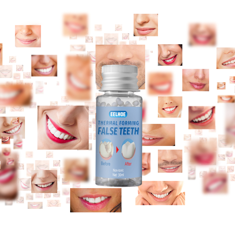 MerMer store EELHOE temporary tooth repair teeth Temporary Restorative Denture Filling Solid Gel Thermoforming Denture Restorative Denture Gel Resin false teeth denture teeth repair pasta