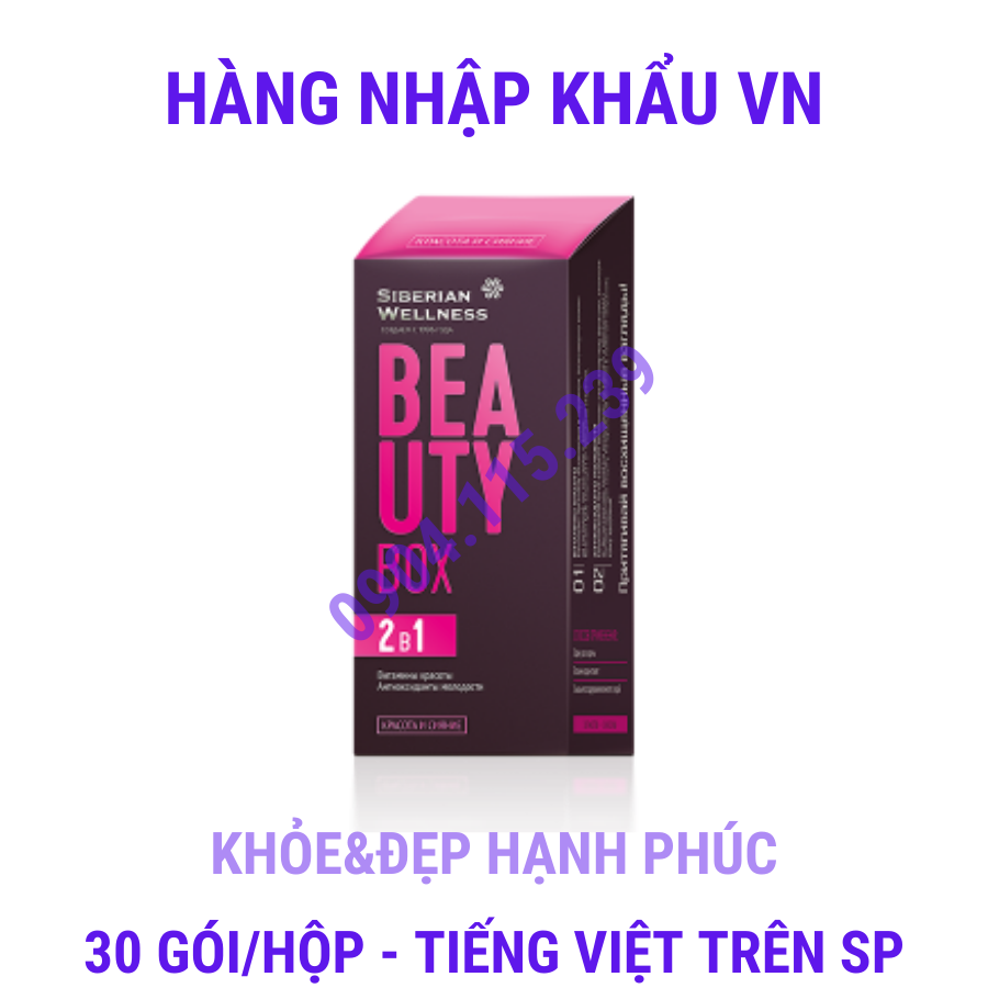 Thực phẩm bảo vệ sức khỏe Beauty box – 30 gói/hộp – 2 viên/gói