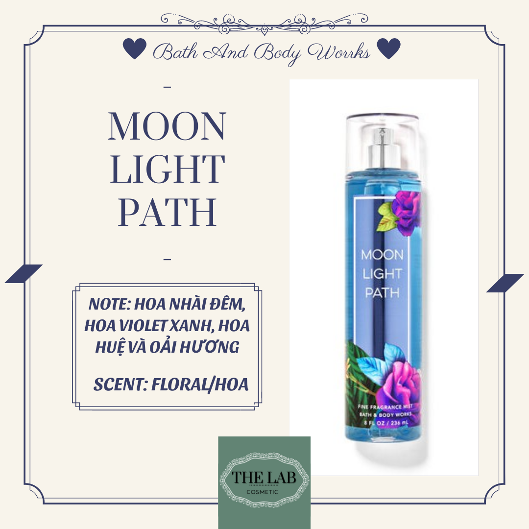 [SIZE] XỊT THƠM MOONLIGHT PATH BATH AND BODY WORKS BODY MIST