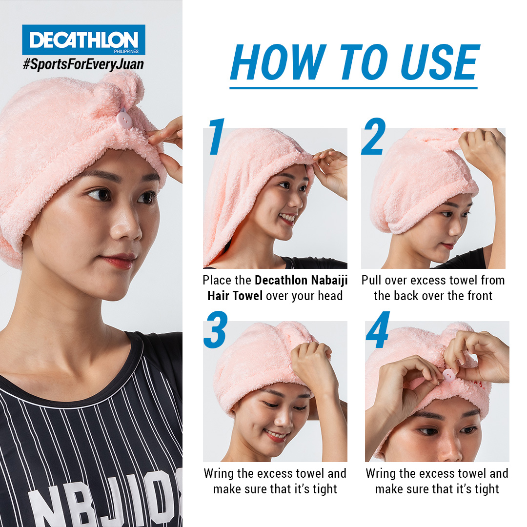 Decathlon Nabaiji Microfibre Hair Towel | Lazada PH