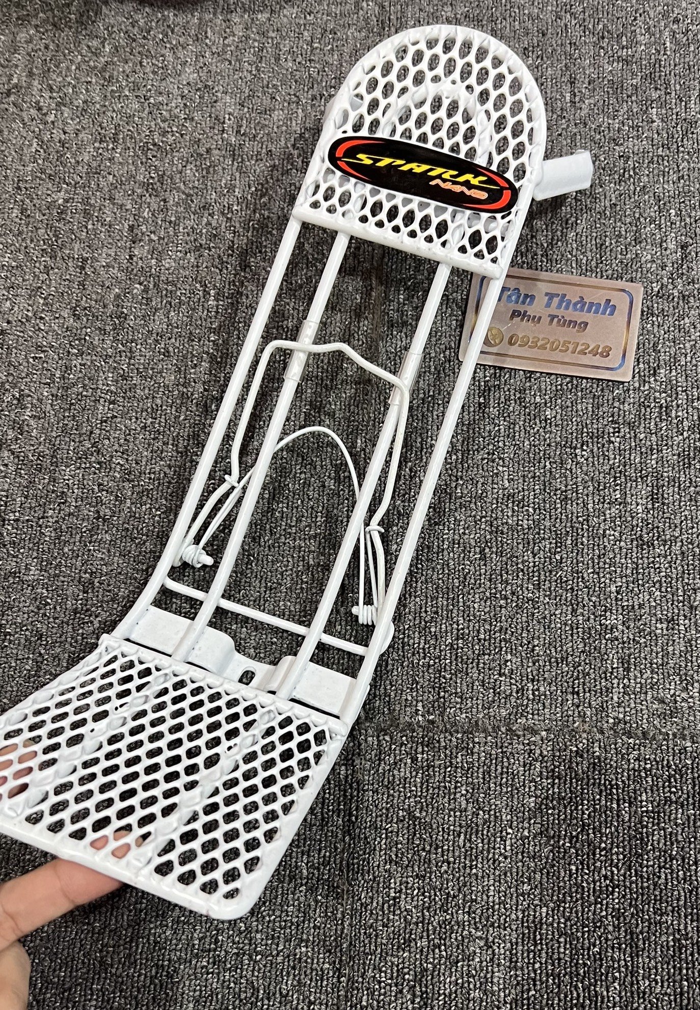 Baga lưới Spark Sirius kiểu có kẹp màu trắng