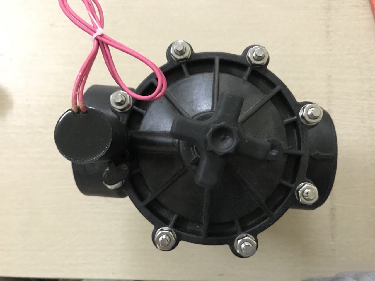 Van điện từ ngoài trời phi 90 điện 220V/24V