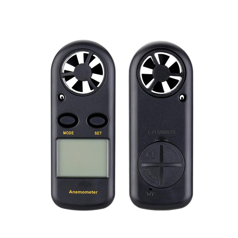 Máy Đo Gió Kỹ Thuật Số LCD Mini Đo Tốc Độ Gió Vận Tốc Không Khí Có Đèn Nền