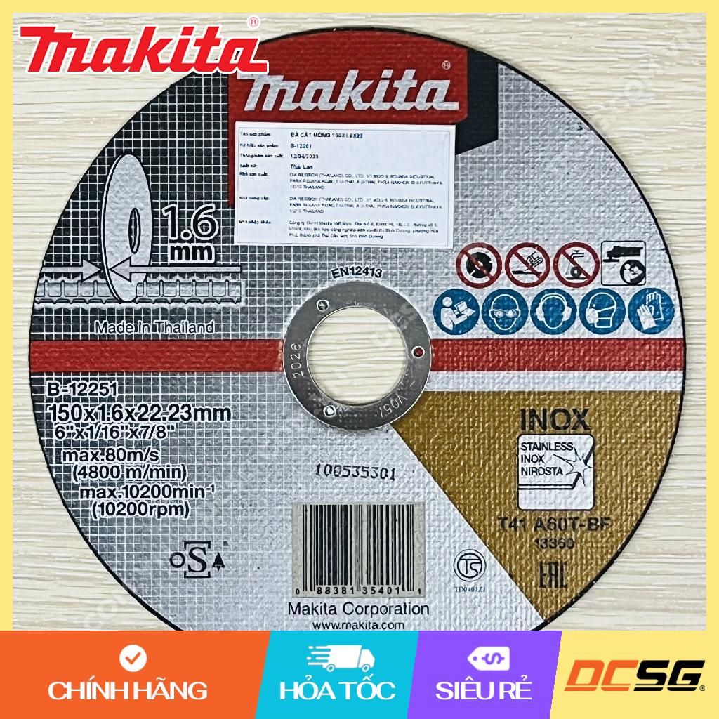 Đá cắt mỏng cho máy dùng pin 150mm makita b-12251 tadachi