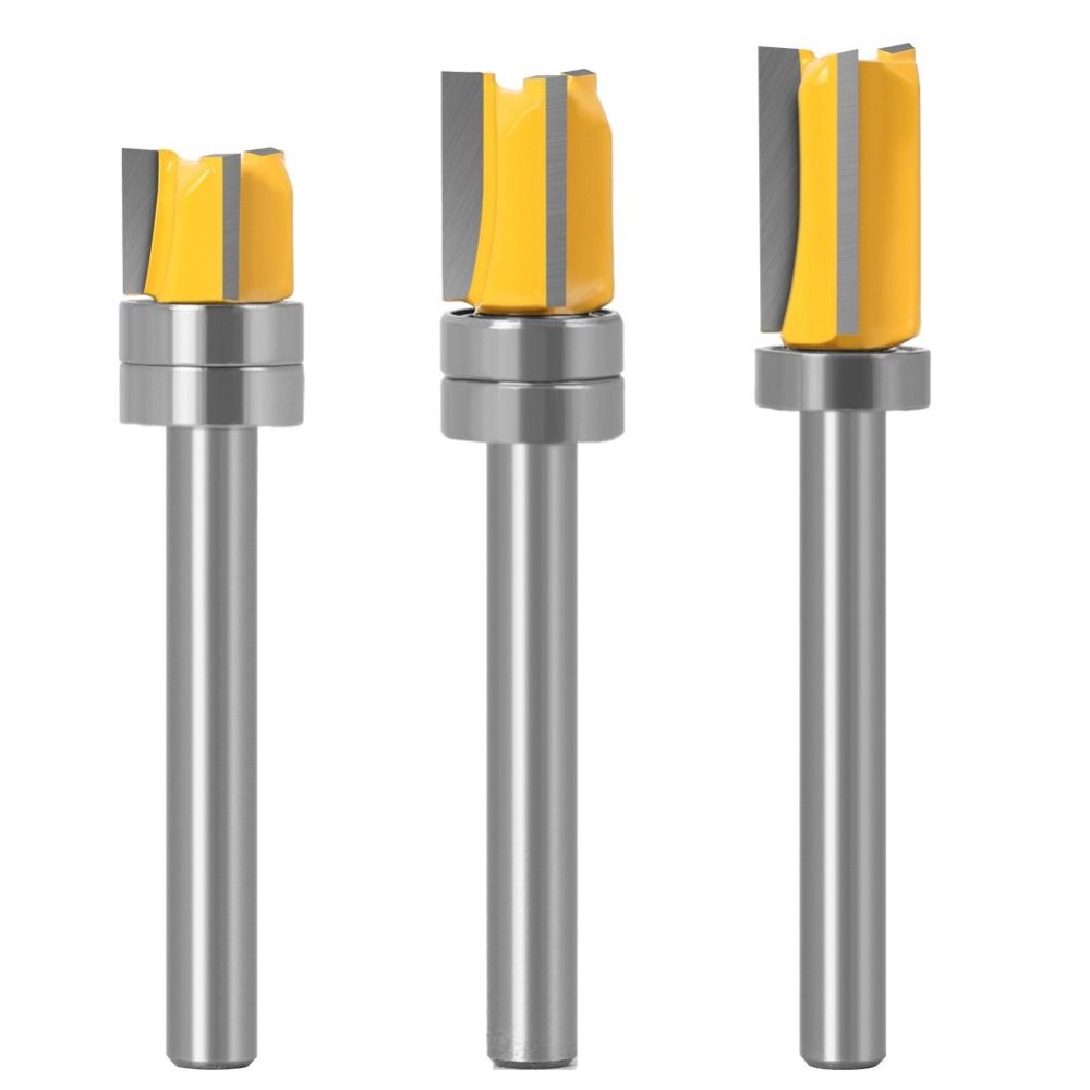 Sarahbowsh 6mm thân gỗ công cụ Dao phay mũi khoan mũi soi khía cắt
