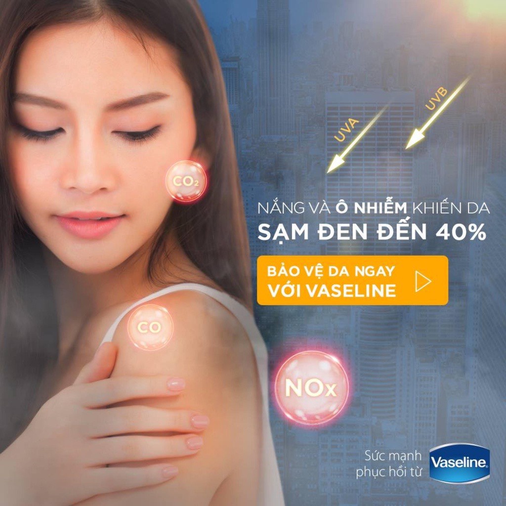 Dưỡng Thể Vaseline 10X thái Lan Healthy Bright Gluta-Hya 330ml