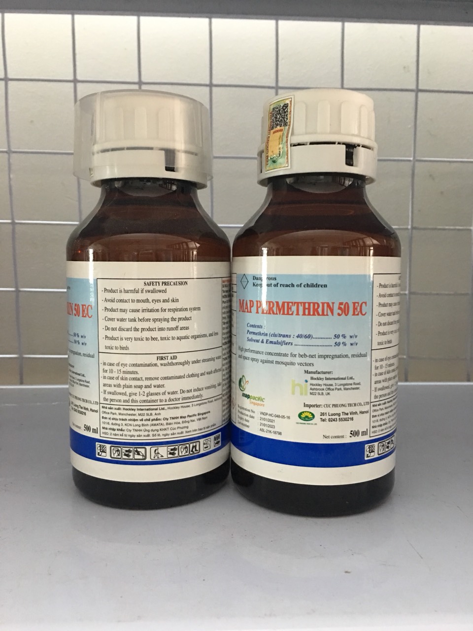 Thuốc diệt muỗi M.a.p Permethrin 50EC chai 500ml