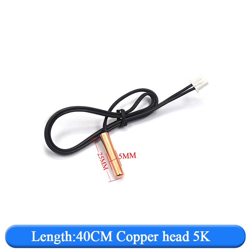 Air conditioning temperature sensor 5K 10K 15K 20K 25k 50K Air Conditioner Tube Sensor rubber head copper head