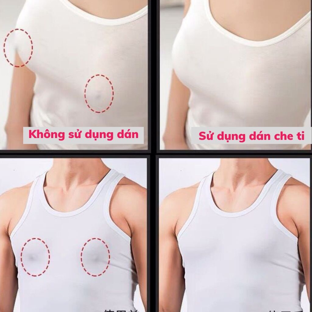 Miếng dán ngực loại giấy, miếng dán ti, dán đầu ngực