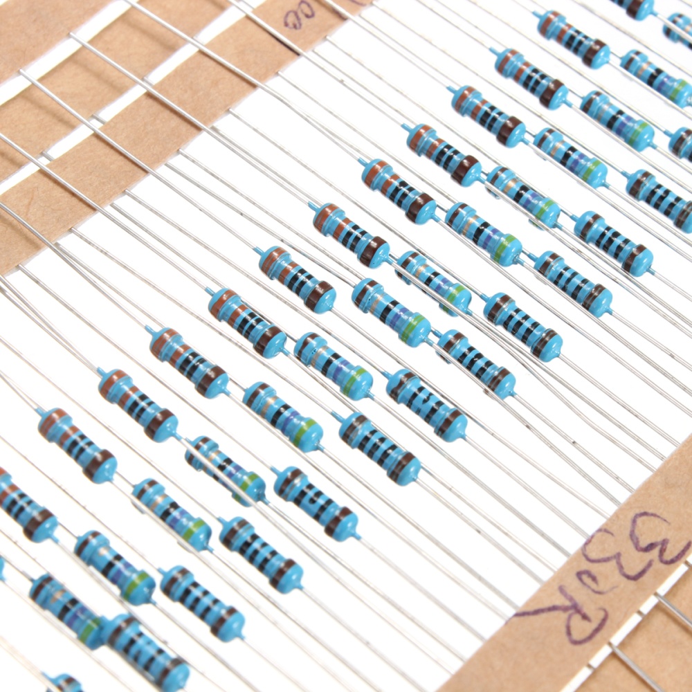 1/4w Tools Durable DIY 1% Metal Film Resistor Kit 500pcs 25 Values ...
