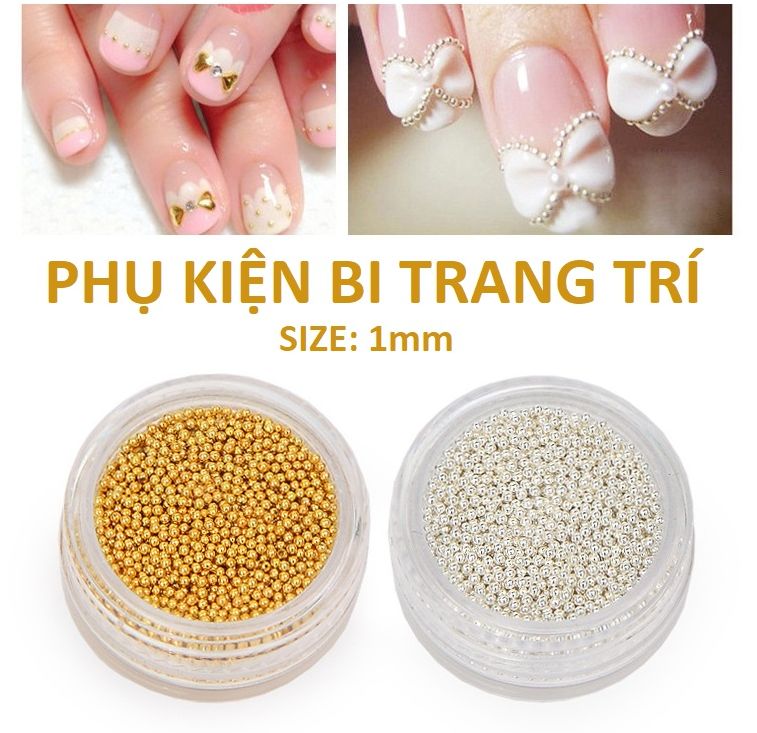 [HCM]Hủ bi kim loại size nhỏ đính móng