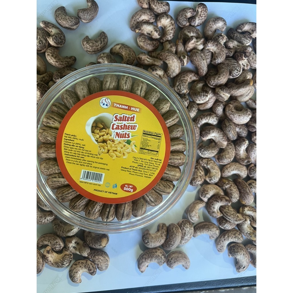 500GRAM HẠT ĐIỀU RANG MUỐI NGUYÊN LỤA