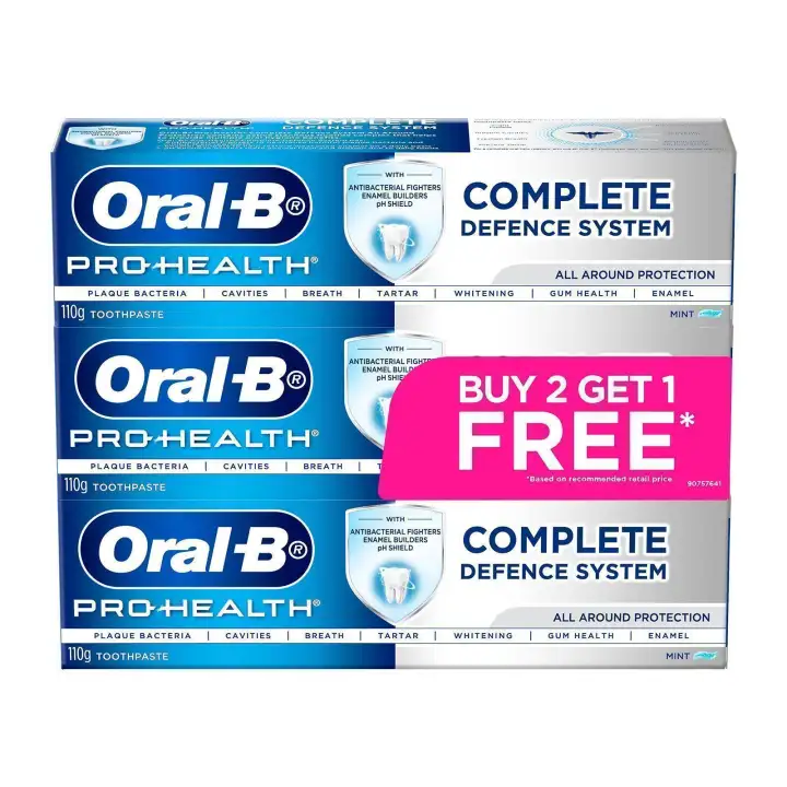 Oral-B Pro-Health Complete Defence System All Around Protection 330G Buy 2 Get 1 Free!