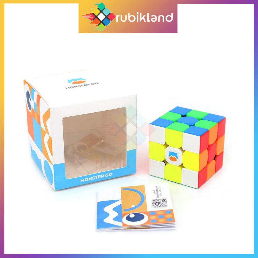 [Ốc GES] Rubik 3x3 Monster Go MG3 Cao Cấp Gan MG356 Cube Rubic 3 Tầng Stickerless Đồ Chơi Trí Tuệ Trẻ Em