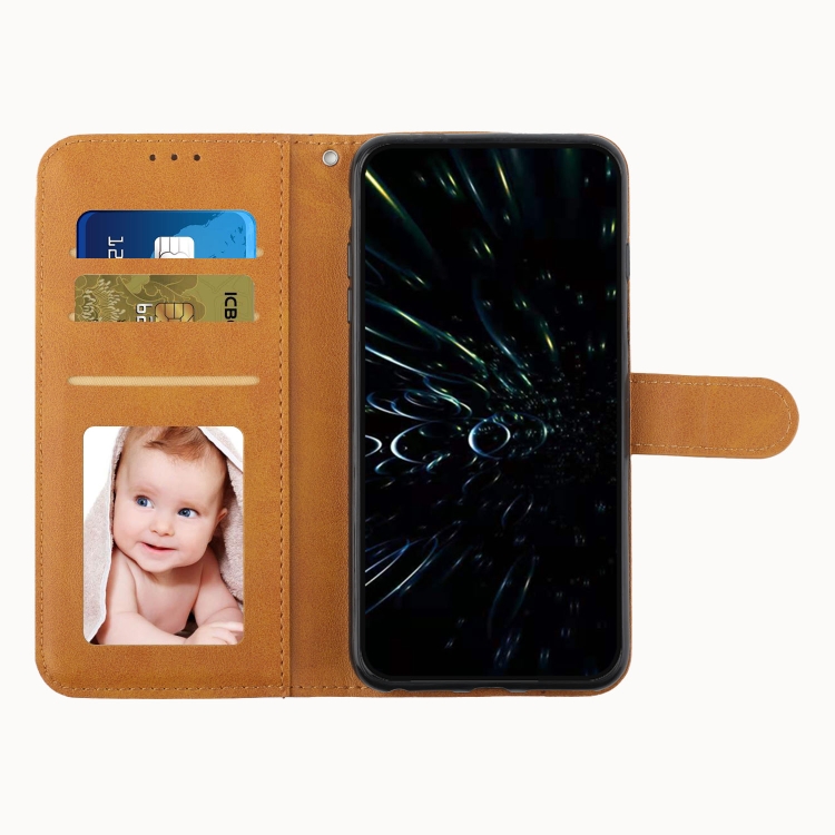 【HZSUNSKY】 For Samsung Galaxy A05 Stitching Calf Texture Buckle Leather Phone Case