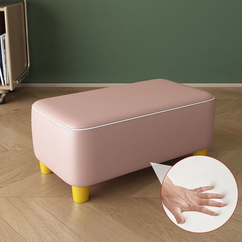 Technology cloth small stool home living room technical cloth low stool coffee table stool simple small bench net red solid wood changing stool bench simple bench