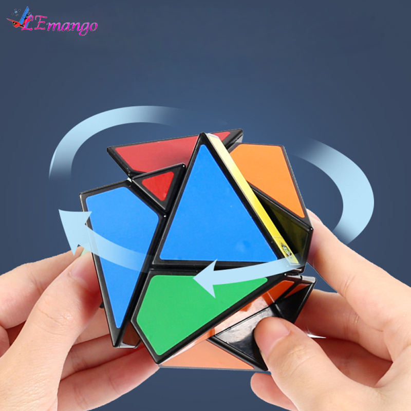 Creative Speed Cube Four-shaft Oblique Special-shaped Magic Cube Brain Teaser Educational Toys For Kids