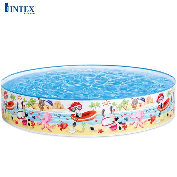 Bể bơi lắp dựng cho bé hình cá 1m52 INTEX 56451