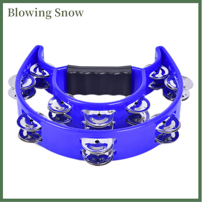 Blowing Tamborine Drum Durable Percussion Instruments Musical Instrument Compact Double