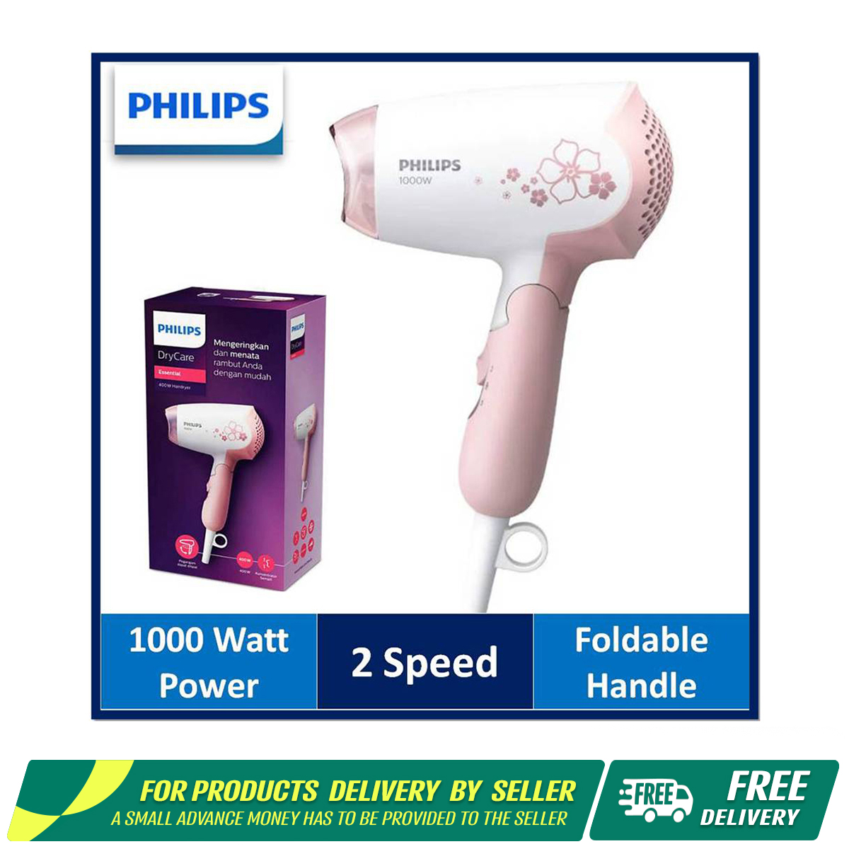 Philips HP8108/00 Drycare Essential Compact Hair Dryer