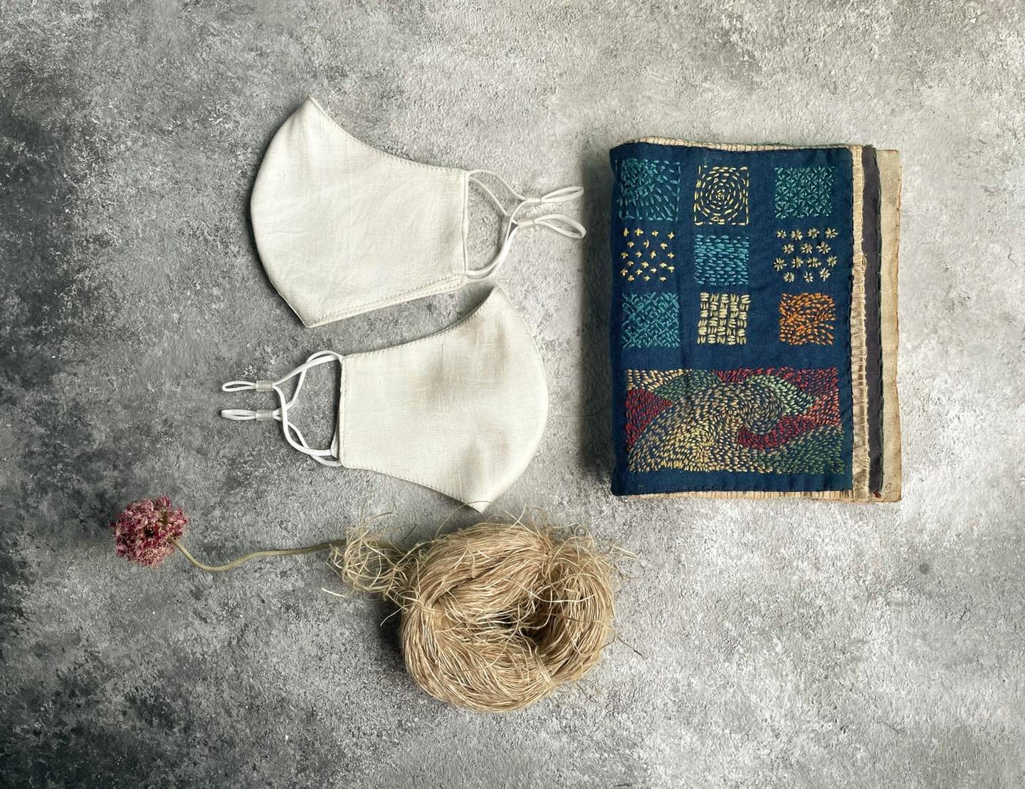 [Linen by Moriko] Khẩu trang 100% tơ tằm dệt tay