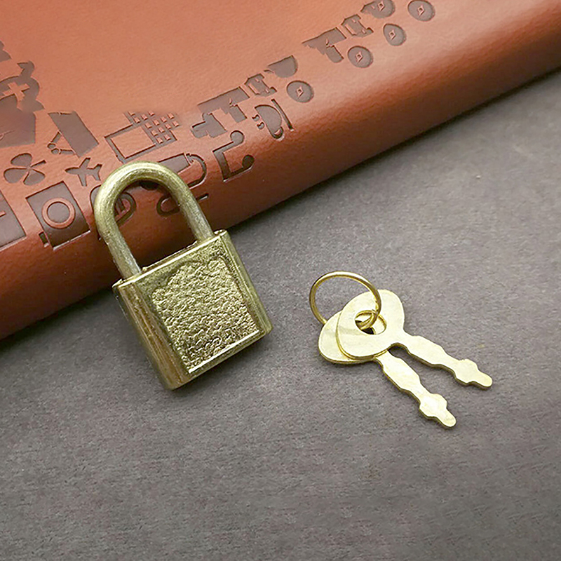 Notepad Lock Mini Retro Padlock for Notepad Diary Small Luggage Box Lock With Keys ...