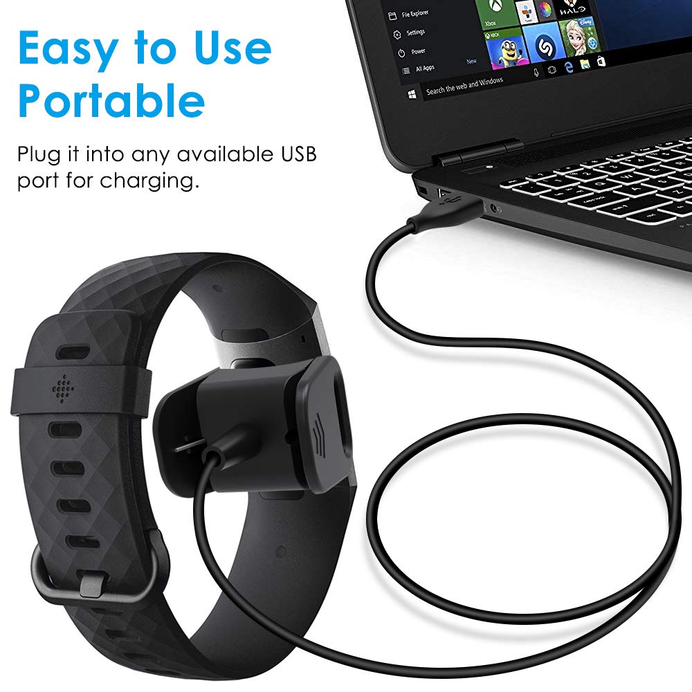 Cáp Sạc Đồng Hồ Sức Khoẻ Fitbit Charge 3