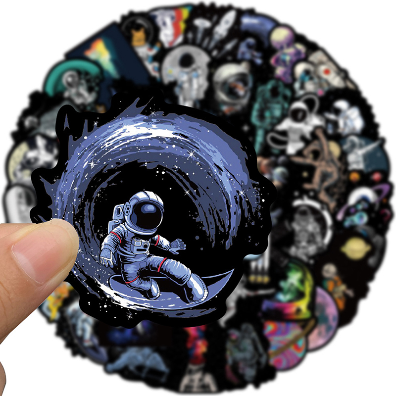 50Pcs Outer Space Astronaut Graffiti Sticker Car Guitar Suitcase ...