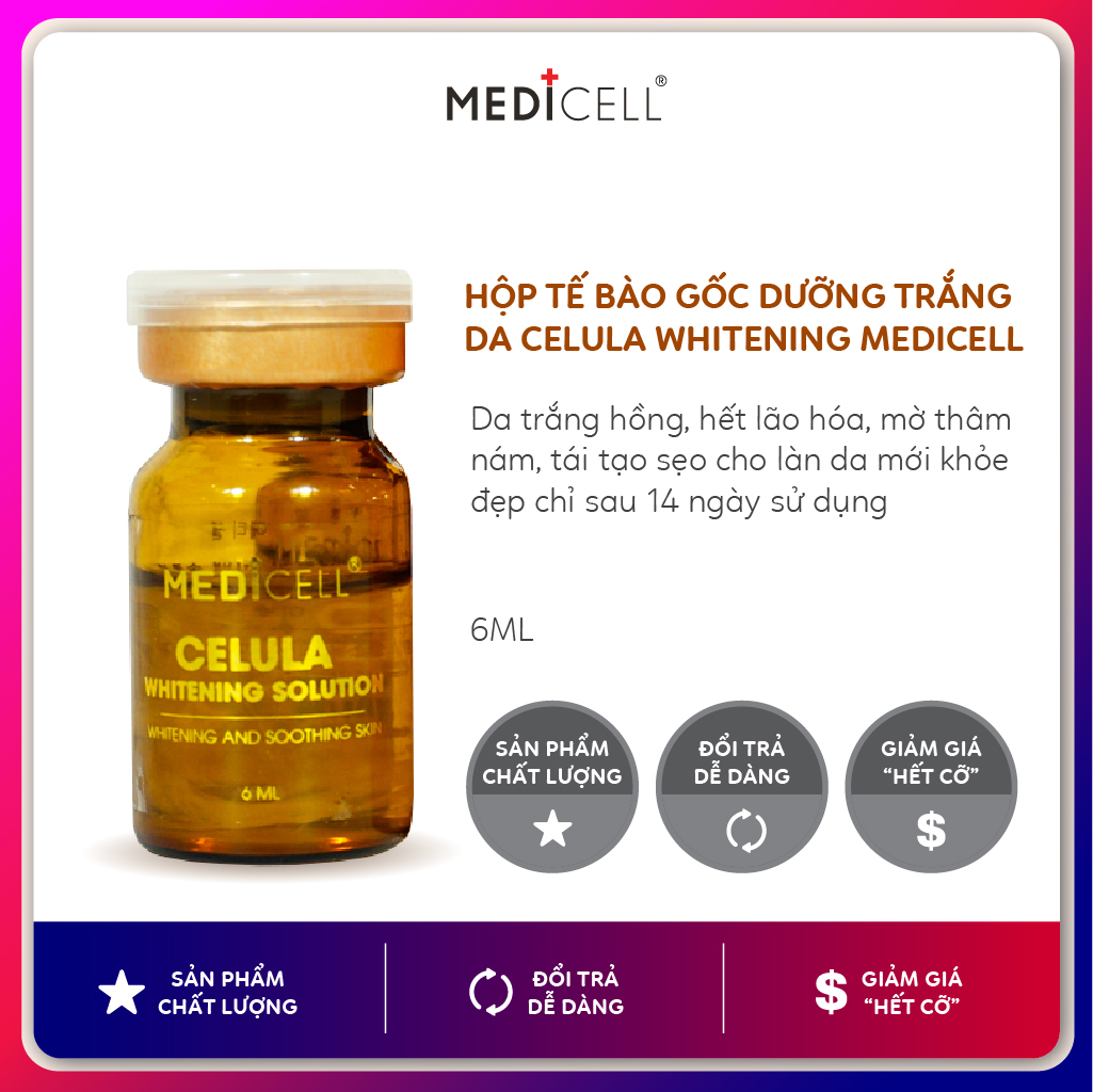 SP1 Tế bào gốc làm trắng da Celula Whitening Medicell, cải thiện sắc tố da, dưỡng trắng mờ thâm sạm - 1 lọ 6ml thumbnail