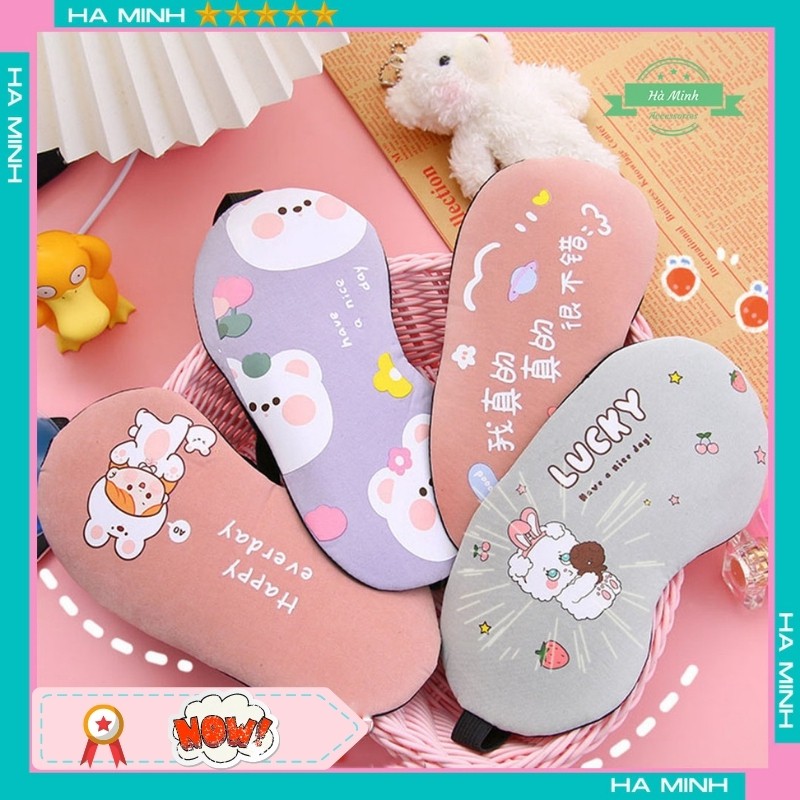 Bịt Mắt Che Mắt Ngủ Có Túi Gel Massage
