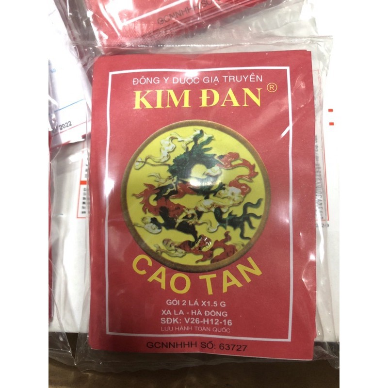 Cao tan kim đan - cao dán cải thiên tình trạng mụn nhọt, quai bị xưng đau