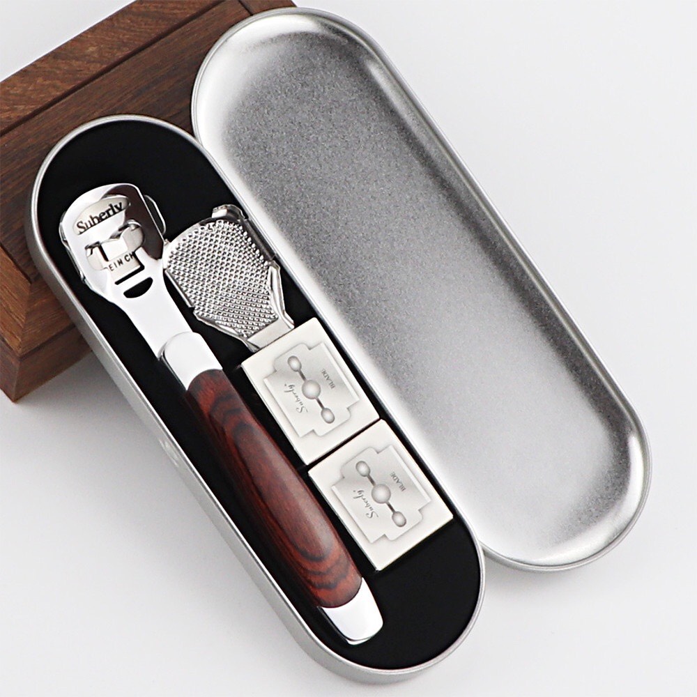 Dụng Cụ Chà Gót Chân Tẩy Da Chết Kèm 20 Lưỡi Dao Cạo | Dao Cạo Gót Chân – Bào Gót Chân - Dumi Shop