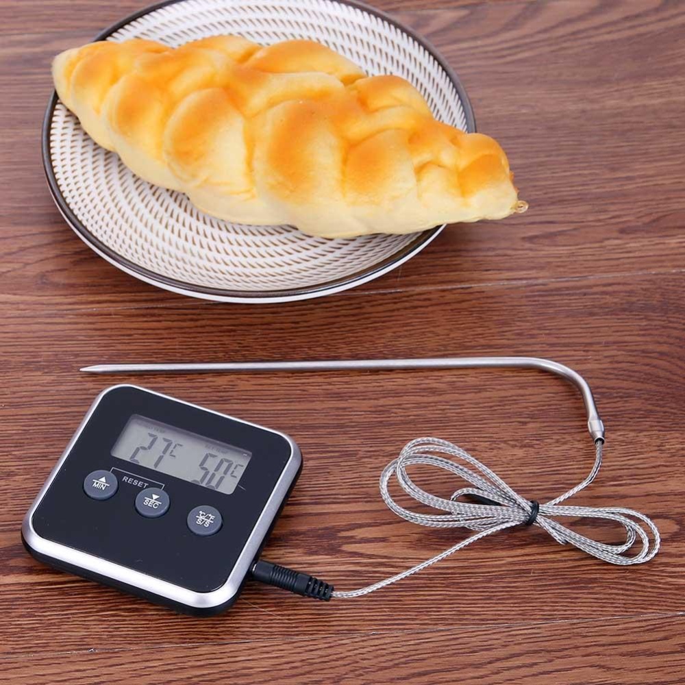 【High-quality】LCD Food Thermometer Probe Electronic Digital BBQ Meat ...